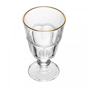Taça para Água Belle Epoque com Fio de Ouro  225ml Vidro - Lyor