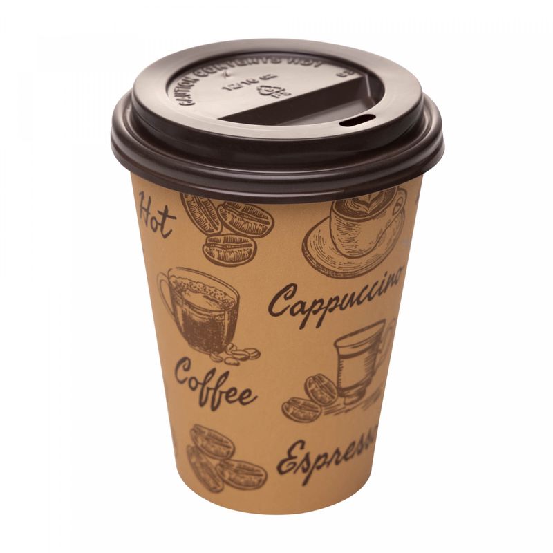 Conjunto-50-Copos-Descartaveis-com-Tampa-Capuccino-Papel-Lyor
