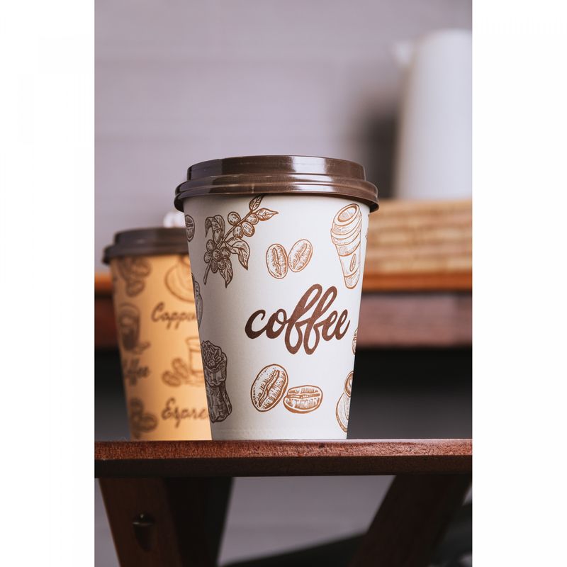 Conjunto-50-Copos-Descartaveis-com-Tampa-Coffee-Papel-Lyor