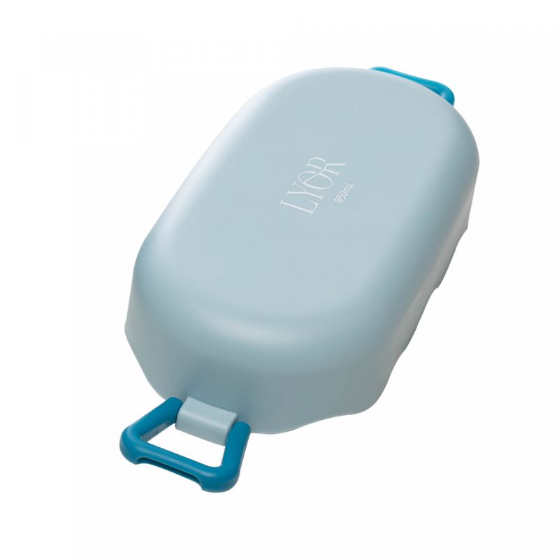 Marmita-Hermetica-com-Talheres-850ml-Azul-Plastico-Lyor