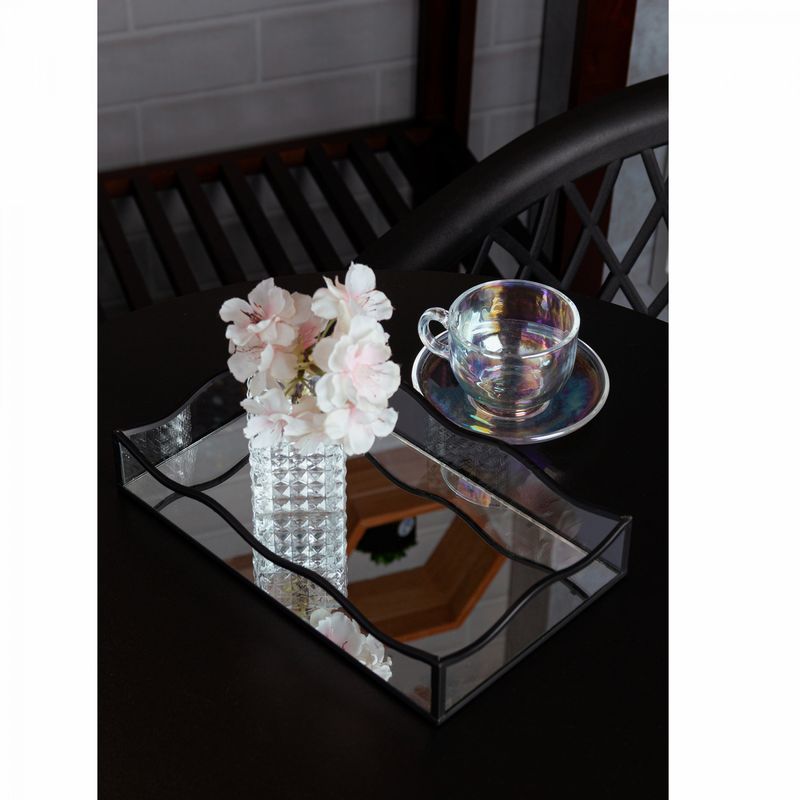 Bandeja-com-Espelho-Ocean-15cm-x-25cm-x-4cm-Preta-Metal-Lyor