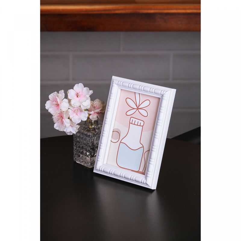 Porta-Retrato-Balos-10cm-x-15cm-Branco-Poliestireno-Lyor