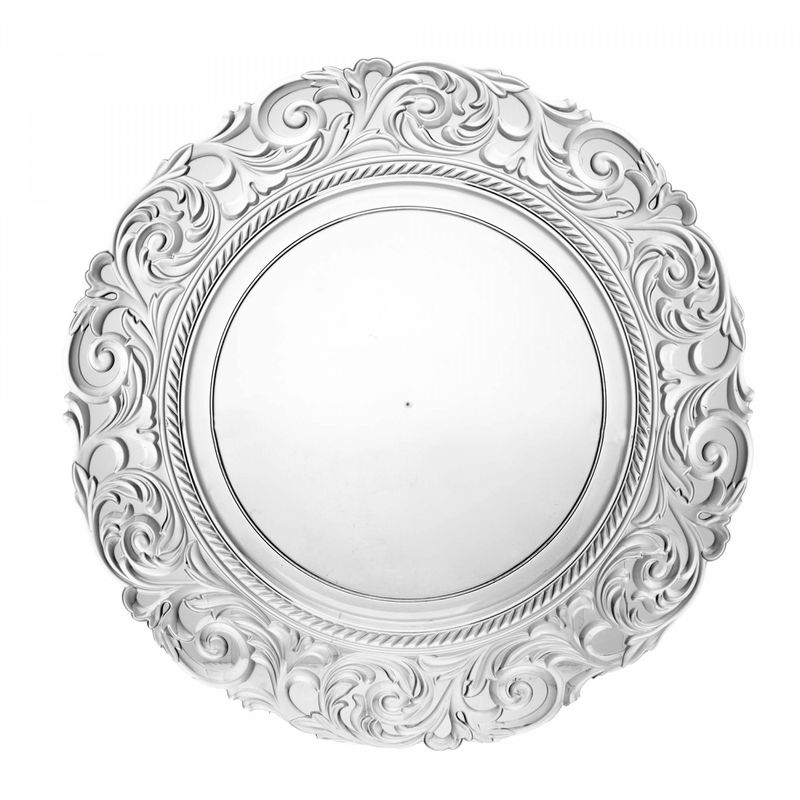Sousplat-Rose-33cm-Plastico-Lyor