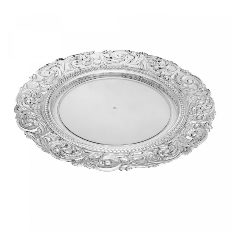 Sousplat-Rose-33cm-Plastico-Lyor