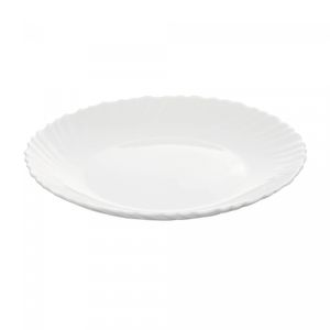 Prato para Sobremesa Nevada 19cm Branco Vidro Opalino - Lyor