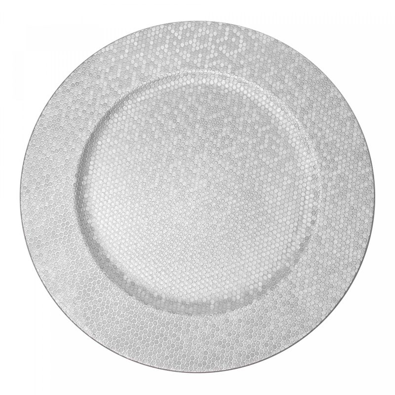 Sousplat-Shine-33cm-Prateado-Plastico-Lyor