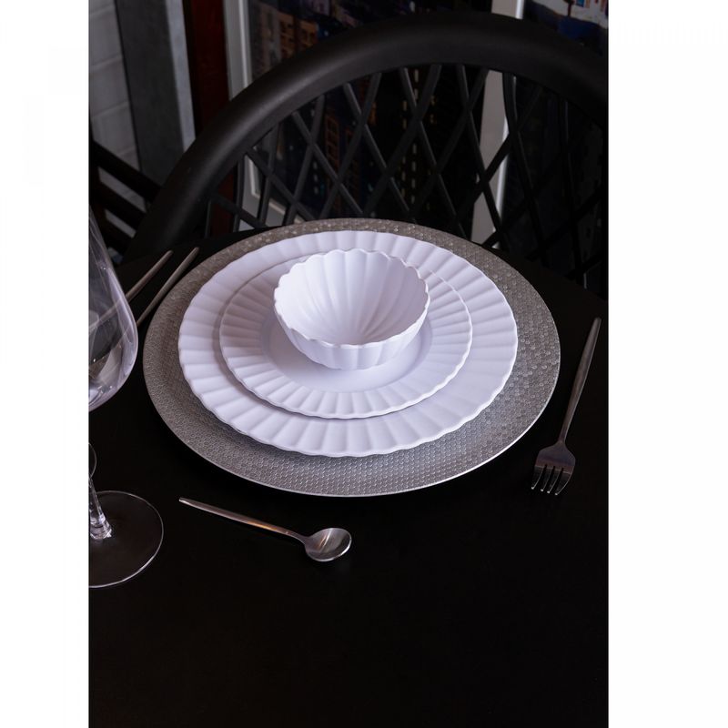 Sousplat-Shine-33cm-Prateado-Plastico-Lyor