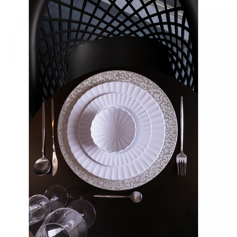 Sousplat-Shine-33cm-Prateado-Plastico-Lyor