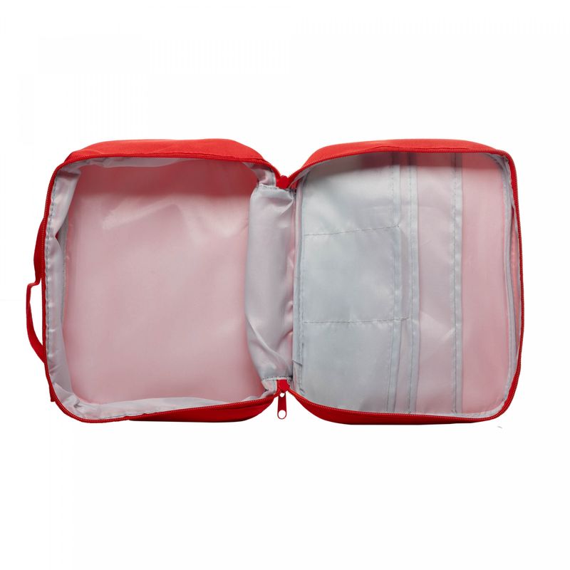 Conjunto-3-Necessaires-Primeiros-Socorros-e-Porta-Medicamentos-Vermelho-Nylon-Lyor