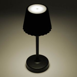 Luminária de Mesa Led 3 Tons Pilha e Usb Touch Radiance 10,5cm x 10,5cm x 26cm Preta Plástico - Lyor