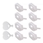 Conjunto-8-Protetores-para-Tomada-com-2-Chaves-3cm-x-2cm-x-15cm-Branco-Plastico-Lyor