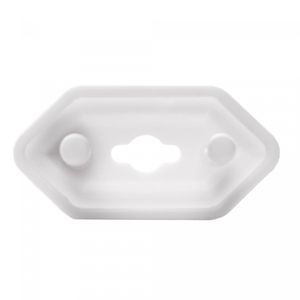 Conjunto 8 Protetores para Tomada com 2 Chaves 3cm x 2cm x 1,5cm Branco Plástico - Lyor