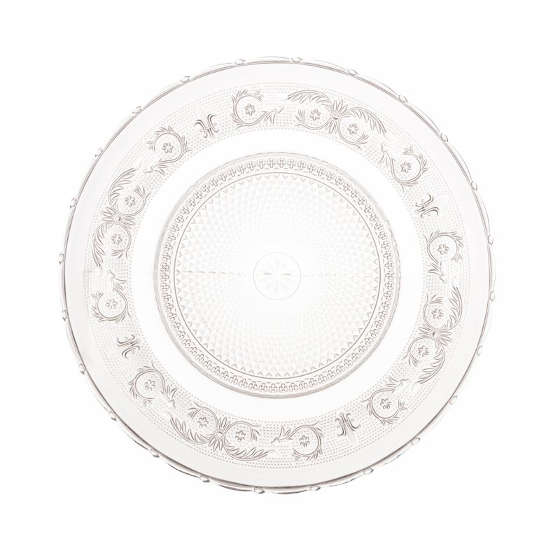 Prato-para-Bolo-Angel-33cm-x-33cm-x-25cm-Vidro-Lyor