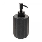 Porta-Sabonete-Liquido-Granilite-Geometric-300ml-Preto-Ceramica-Lyor