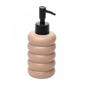 Porta Sabonete Líquido Elipse 280ml Nude Cerâmica - Lyor