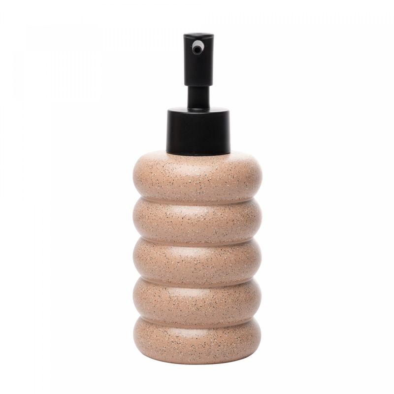 Porta-Sabonete-Liquido-Bubble-300ml-Cinza-Ceramica-Lyor