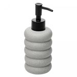 Porta-Sabonete-Liquido-Bubble-300ml-Cinza-Ceramica-Lyor