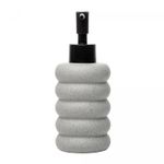 Porta-Sabonete-Liquido-Bubble-300ml-Cinza-Ceramica-Lyor