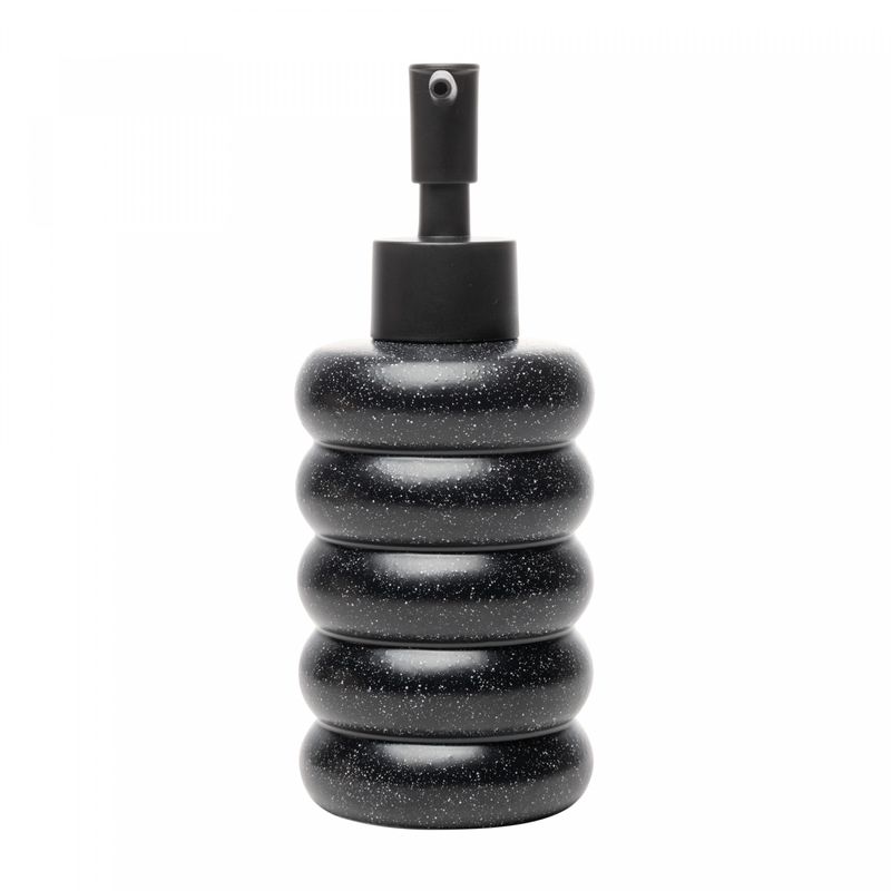 Porta-Sabonete-Liquido-Bubble-300ml-Cinza-Ceramica-Lyor