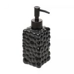 Porta-Sabonete-Liquido-Bubble-300ml-Preto-Ceramica-Lyor