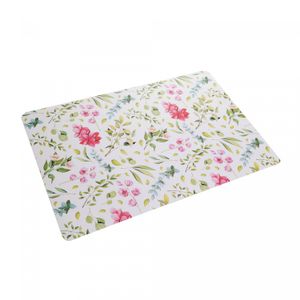 Lugar Americano Floral 43,5cm x 28,5cm Plástico - Lyor