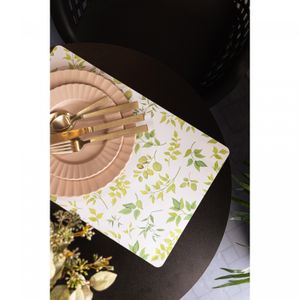 Lugar Americano Folhagem 43,5cm x 28,5cm Plástico - Lyor