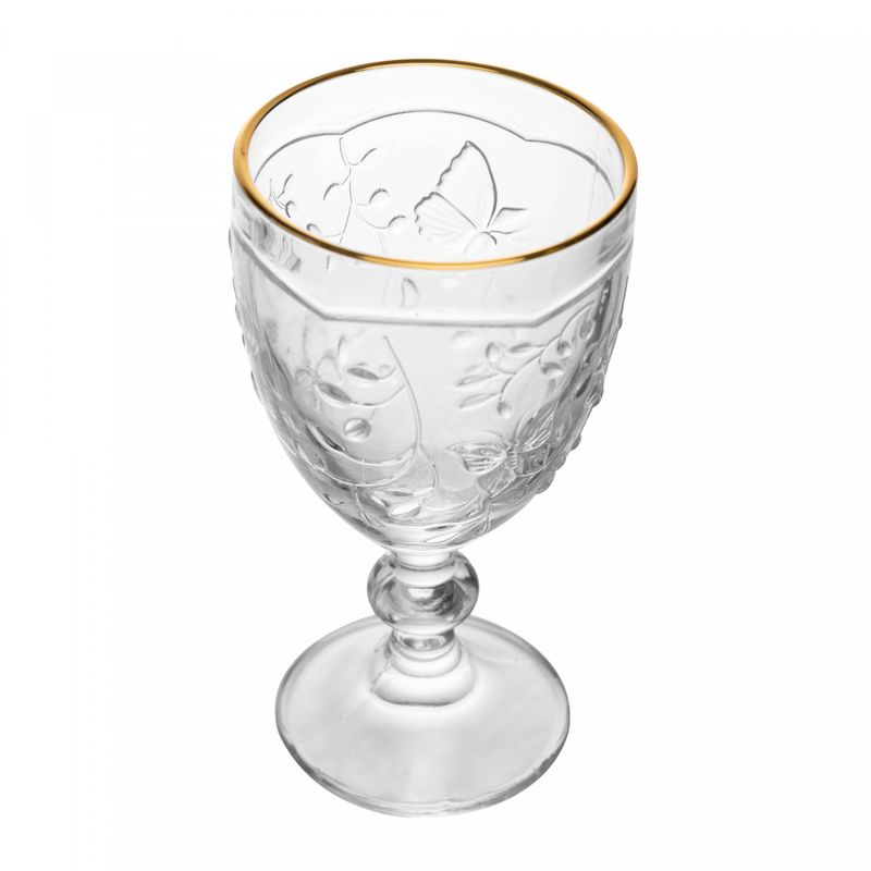 Taca-para-Agua-New-Butterfly-com-Fio-de-Ouro-320ml-Cristal-Ecologico-Lyor