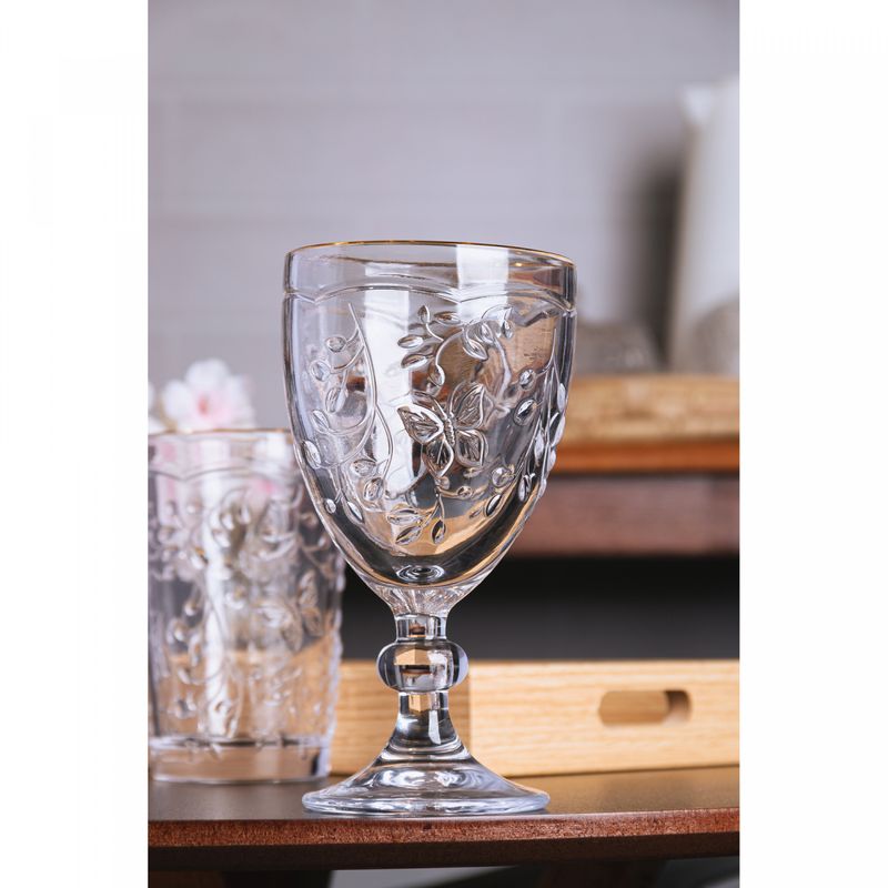 Taca-para-Agua-New-Butterfly-com-Fio-de-Ouro-320ml-Cristal-Ecologico-Lyor
