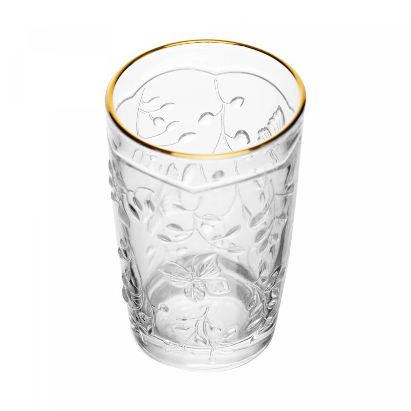 Copo-New-Butterfly-com-Fio-de-Ouro-330ml-Cristal-Ecologico-Lyor