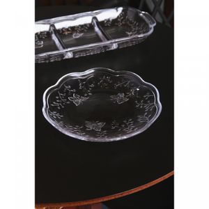 Prato para Sobremesa New Butterfly 20cm Cristal Ecológico - Lyor
