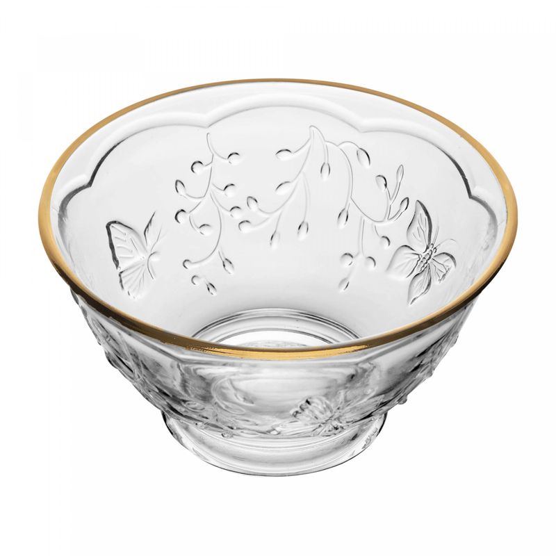 Bowl-New-Butterfly-com-Fio-de-Ouro-12cm-x-12cm-x-65cm-Cristal-Ecologico-Lyor