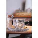 Xicara-de-Cha-com-Pires-New-Butterfly-com-Fio-de-Ouro-180ml-Cristal-Ecologico-Lyor