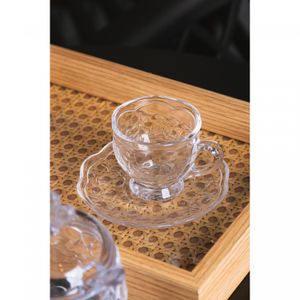 Xícara de Café com Pires New Butterfly 80ml Cristal Ecológico - Lyor