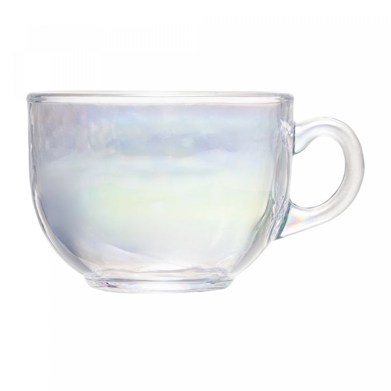 Xicara-de-Cha-com-Pires-Nice-de-Vidro-150ml-Rainbow-Lyor
