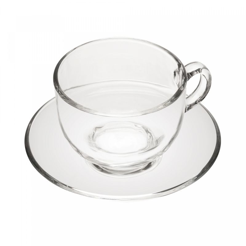 Xicara-de-Cha-com-Pires-Nice-de-Vidro-150ml-Lyor