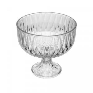 Centro de Mesa de Cristal Ecológico com Pé Diamond 23cm x 21,5cm - Lyor