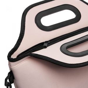 Bolsa Térmica de Neoprene com Alça Rosa 30cm x 15cm x 29cm - Lyor