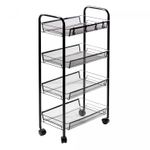 Carrinho-Organizador-Multiuso-de-Metal-4-Prateleiras-com-Rodinhas-Preto-44cm-x-26cm-x-83cm-Lyor