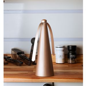 Ventilador Repelente de Mesa de Plástico Rose Metálico 9cm x 9cm x 26cm - Lyor