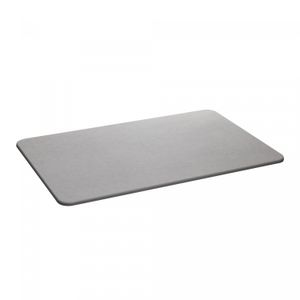 Tapete de Pedra Diatomita para Banheiro Cinza 60cm x 39cm - Lyor