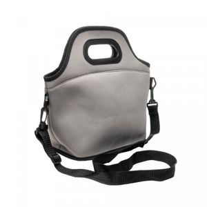 Bolsa Térmica de Neoprene com Alça Cinza 30cm x 15cm x 29cm - Lyor
