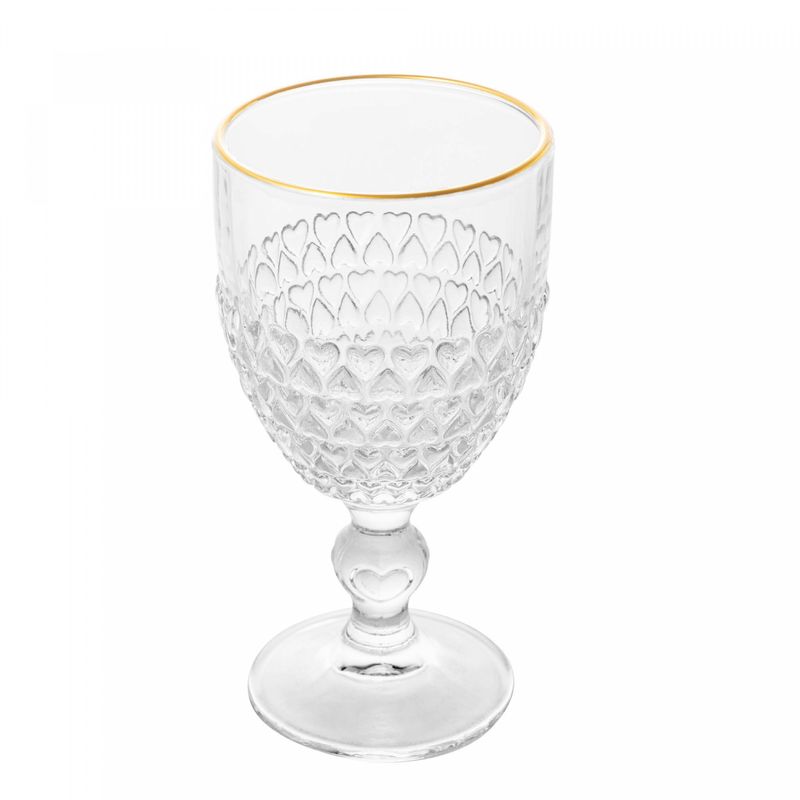 Taca-para-Agua-de-Cristal-com-Fio-de-Ouro-Coracao-320ml-Lyor