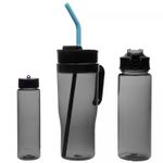 Conjunto-1-Caneca-com-2-Garrafas-Squeeze-de-Plastico-Preto-Lyor