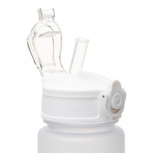 Conjunto 1 Caneca com 2 Garrafas Squeeze de Plástico Branco - Lyor