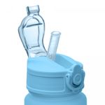 Conjunto-1-Caneca-com-2-Garrafas-Squeeze-de-Plastico-Azul-Lyor
