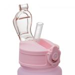 Conjunto-1-Caneca-com-2-Garrafas-Squeeze-de-Plastico-Rosa-Lyor