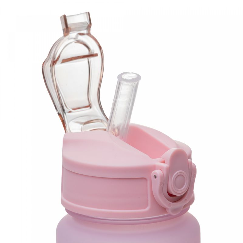 Conjunto-1-Caneca-com-2-Garrafas-Squeeze-de-Plastico-Rosa-Lyor
