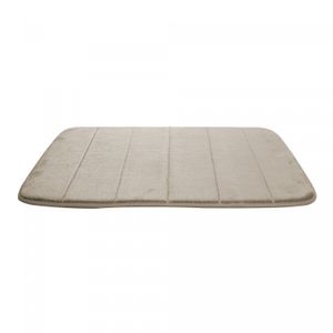 Tapete de Poliéster com Antiderrapante para Banheiro Bege 60cm x 40cm - Lyor