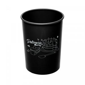 Conjunto 5 Utensílios para Confeitaria de Silicone com Suporte Preto - Lyor