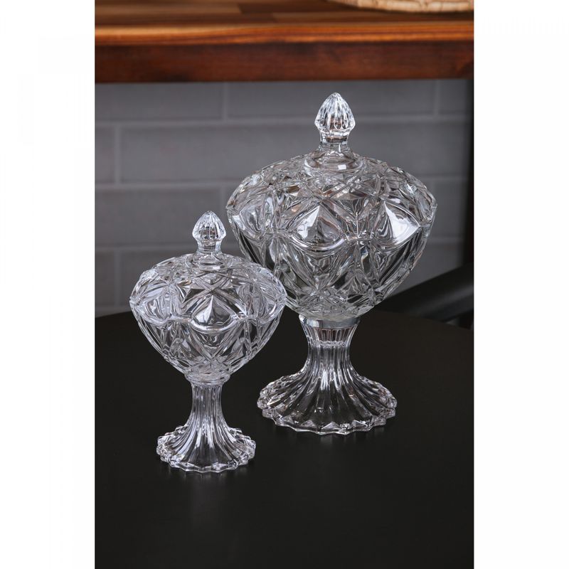 Potiche-de-Vidro-com-Pe-e-Tampa-Star-18cm-x-29cm-Lyor